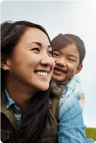 Photo of woman and child